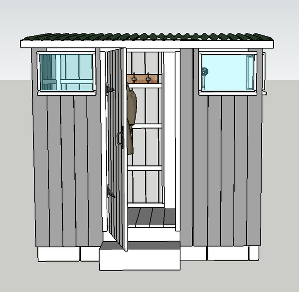 Pläne für den Bau einer Komposttoilette und Dusche