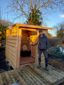 Eco friendly disabled access compost toilet