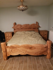 Ready for bed: Dragon bed in place.