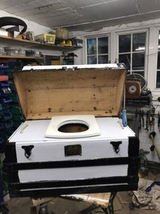 Compact compost toilet to go
