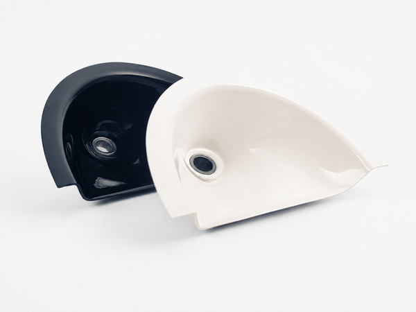 Compact urine separator for composting toilet – white and black