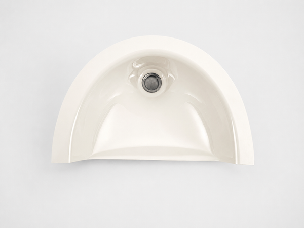 Compact urine separator for dry toilet – white