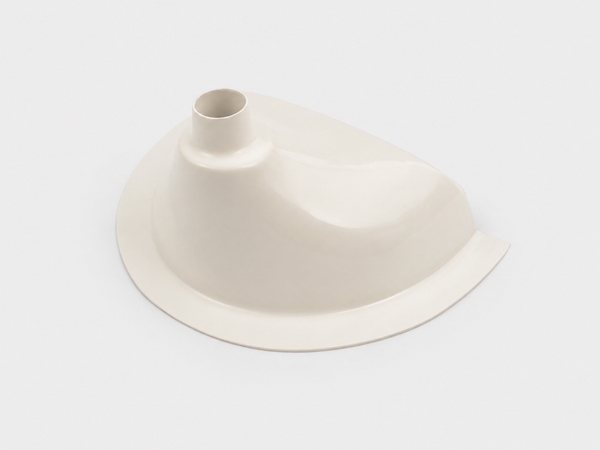 Compact urine separator top view – white