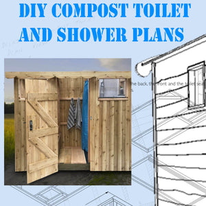 Pläne für den Bau einer Komposttoilette und Dusche